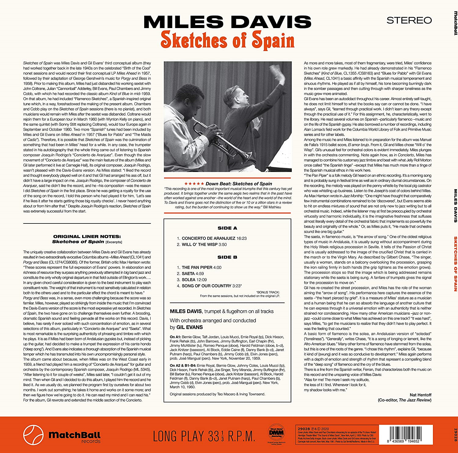 Miles Davis (마일즈 데이비스) - Sketchest Of Spain [LP]