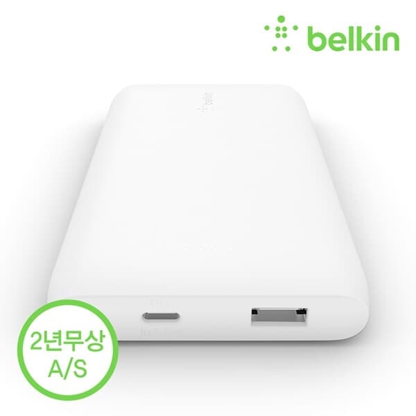 벨킨 부스트업 USB-C PD 고속 충전 보조배터리 10000mAh + C타입 케이블 BPB001bt