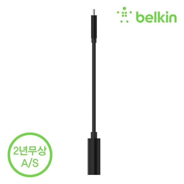 벨킨 USB-C to HDMI + C타입 60W PD 충전 어댑터 컨버터 4K 영상출력 썬더볼트3 호환 젠더 AVC002bt