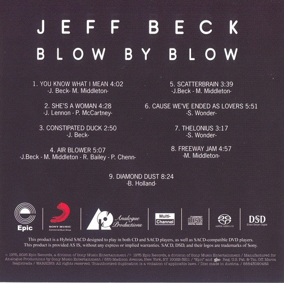 Jeff Beck (제프 백) - Blow By Blow 