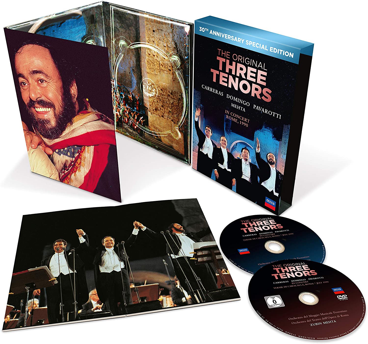 Jose Carerras / Placido Domingo / Luciano Pavarotti 쓰리 테너 로마 월드컵 공연 30주년 기념 앨범 [CD+DVD]
