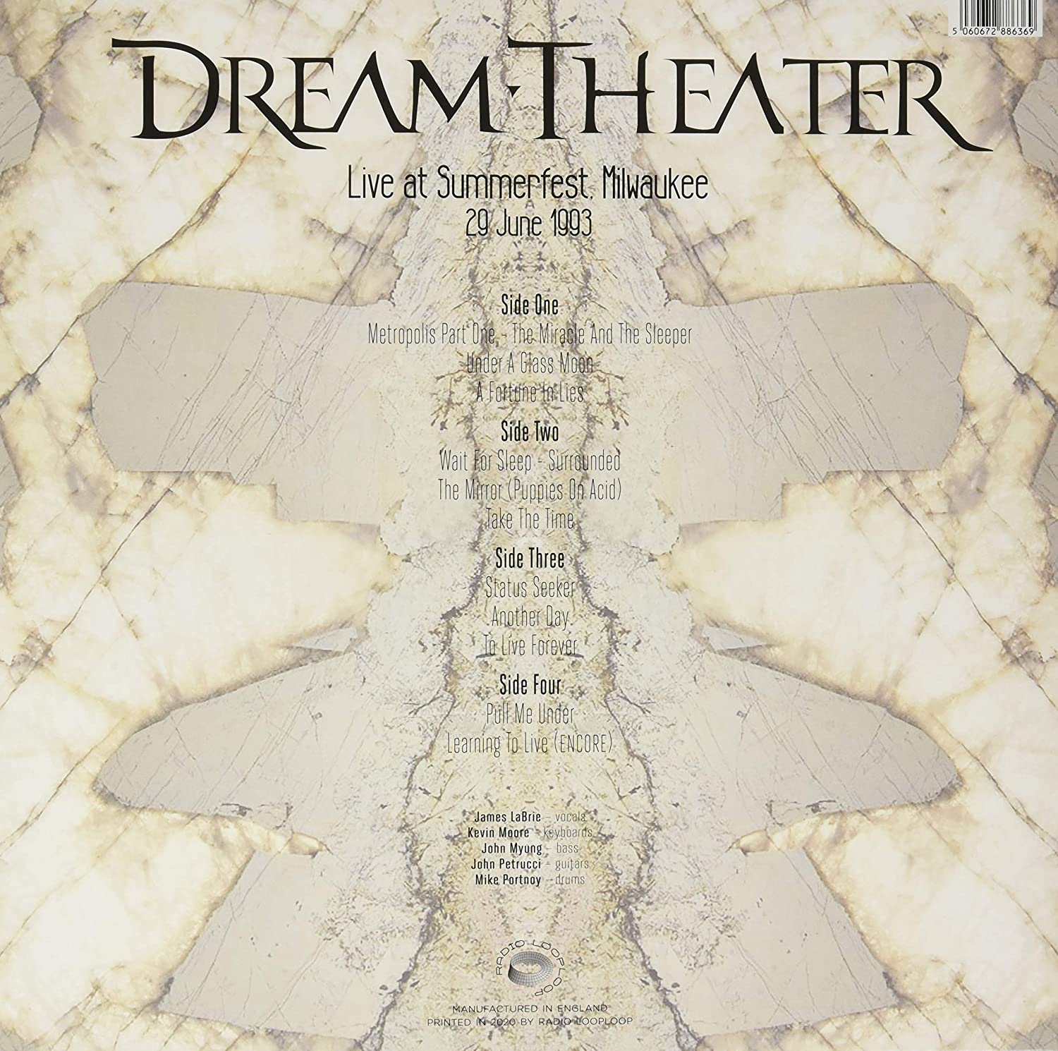 Dream Theater (드림 시어터) - Summerfest Milwaukee June 29, 1993 [2LP]