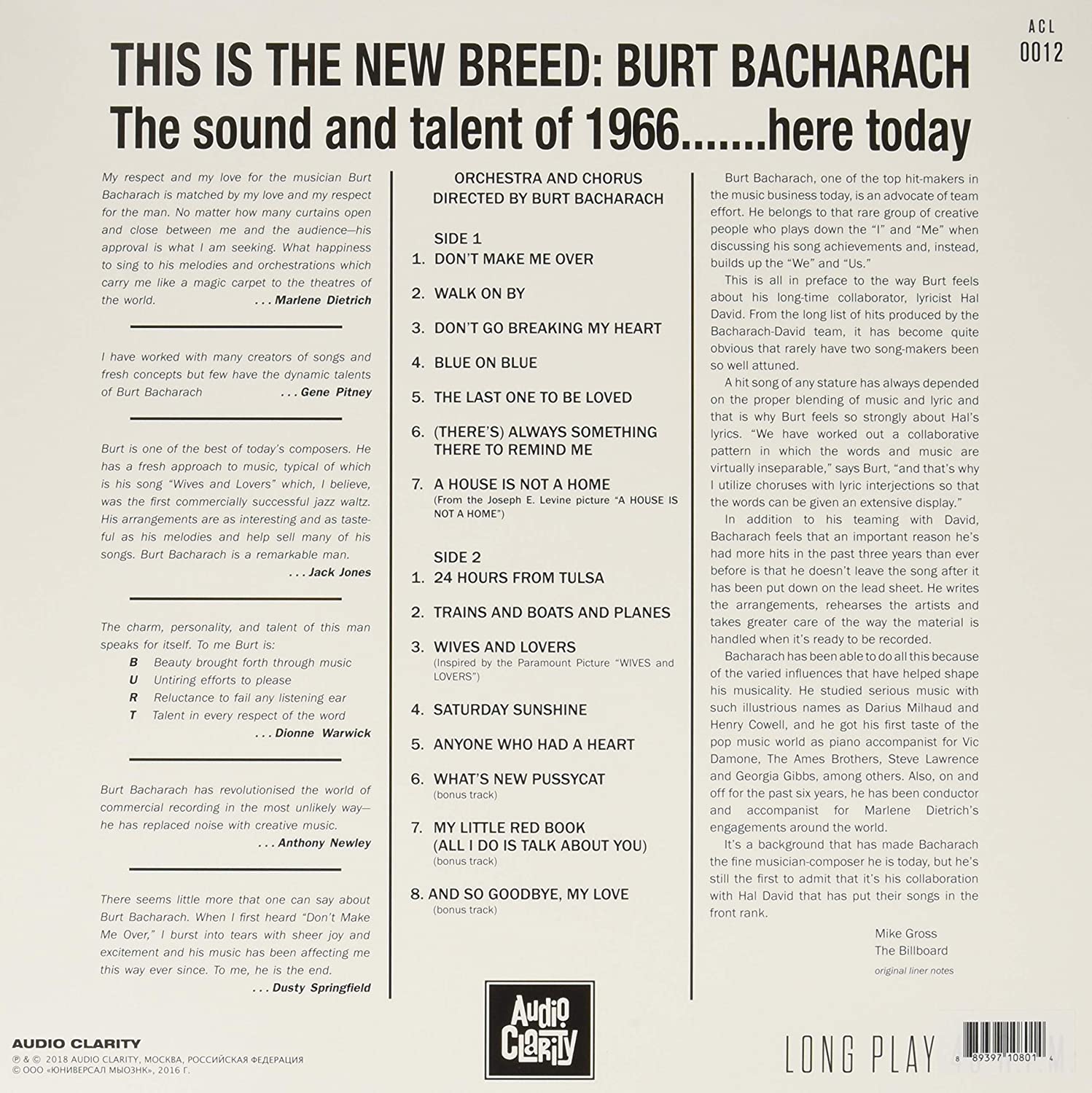 Burt Bacharach (버트 바카락) - Hit Maker! [LP]