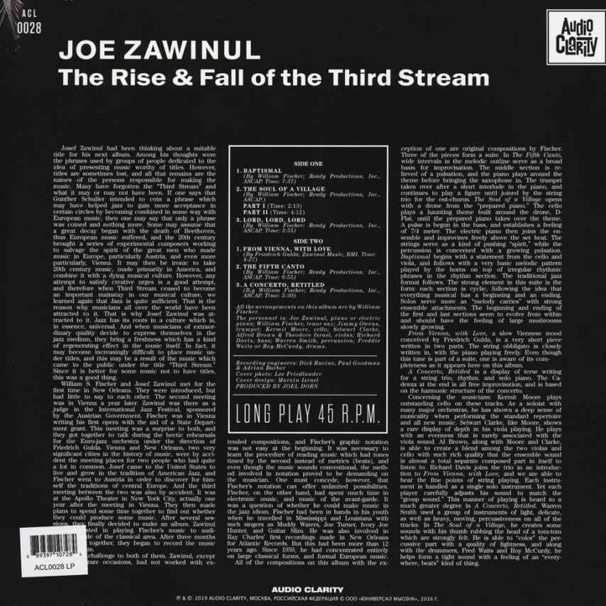 Joe Zawinul (조 자비눌) - Rise And Fall Of The Third Stream [LP]