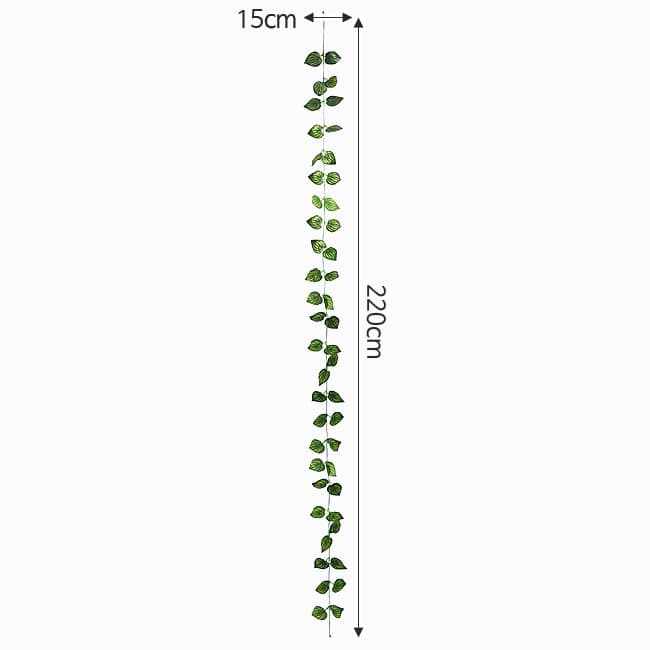 줄리아페페 조화 넝쿨(2M)(5줄)/실내조경 담쟁이 덩쿨