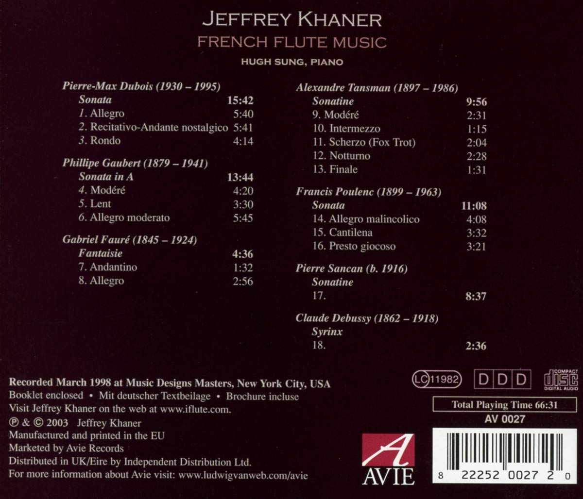 Jeffrey Khaner 프랑스 플룻 음악 (French Flute Music)