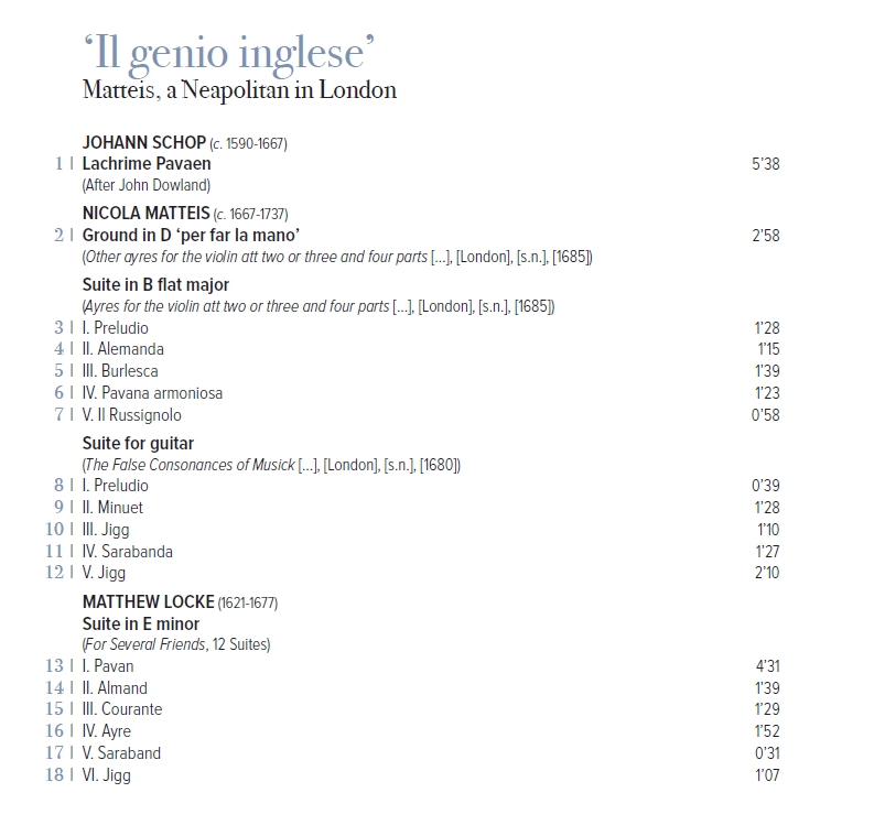 Ground Floor 17세기 영국 바로크 음악 - 그라운드 플로어 (A Neapolitan in London 'Il Genio Inglese')