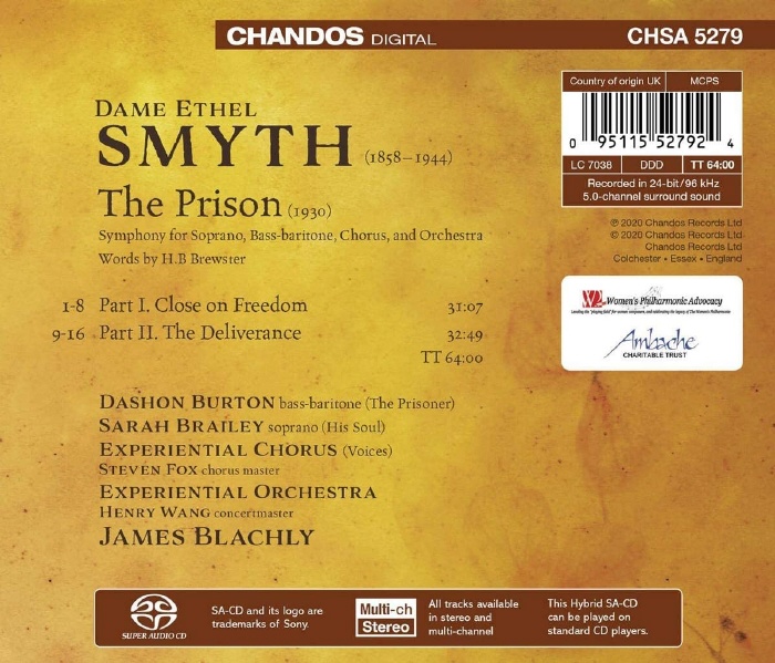 James Blachly 에셀 스마이스: 교향곡 `더 프리즌` (Ethel Smyth: The Prison)