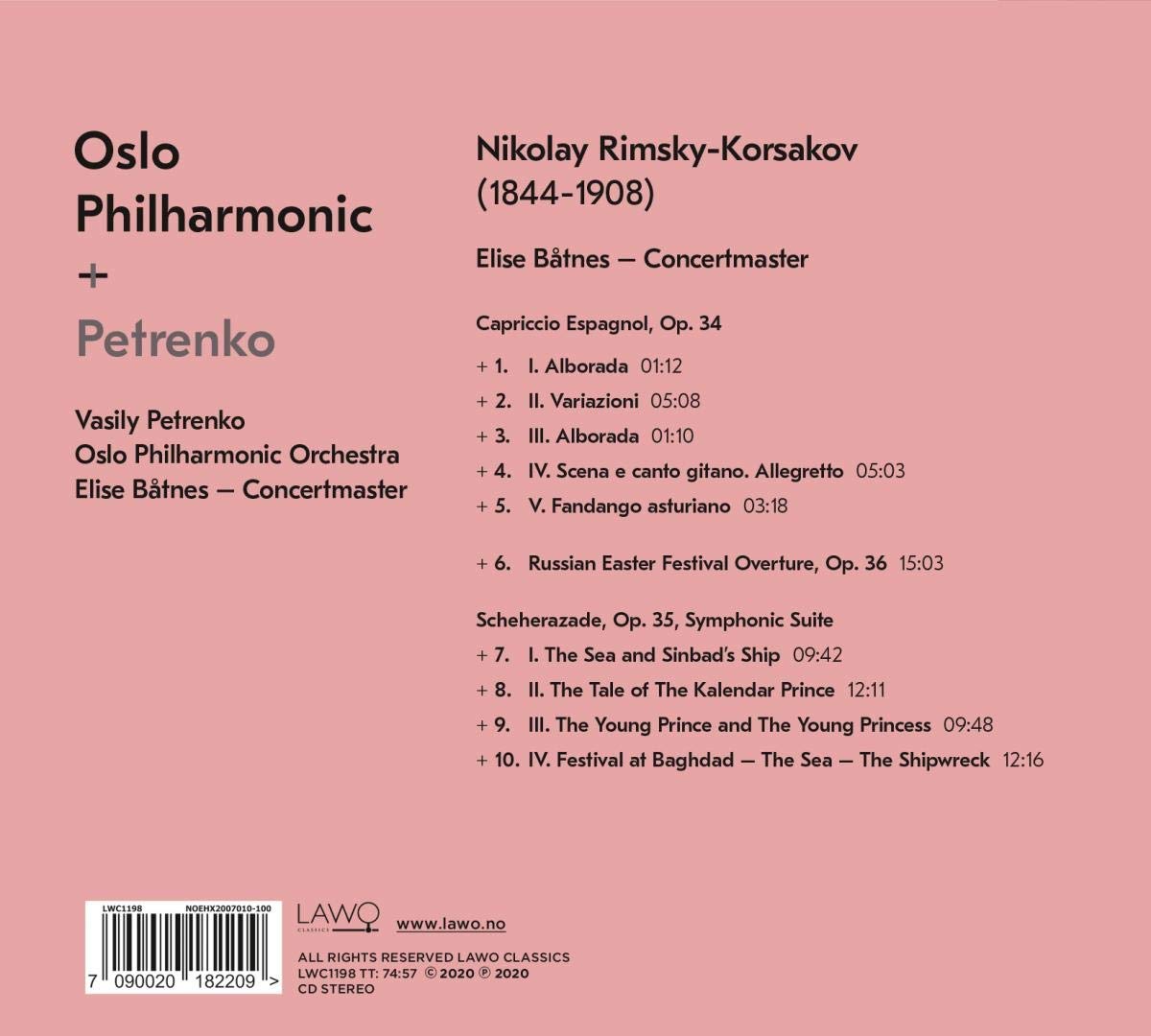 Vasily Petrenko 림스키-코르사코프: 셰헤라자데, 스페인 기상곡 - 바실리 페트렌코 (Rimsky-Korsakov: Scheherazade)