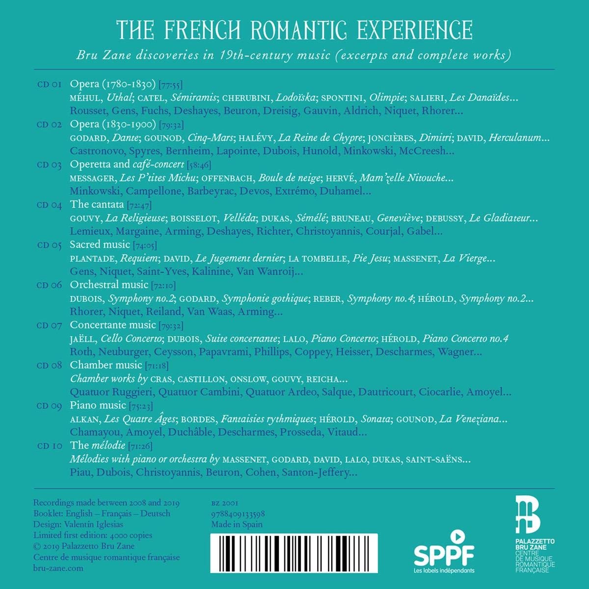 프랑스 낭만주의 음악 선집 (The French Romantic Experience) 