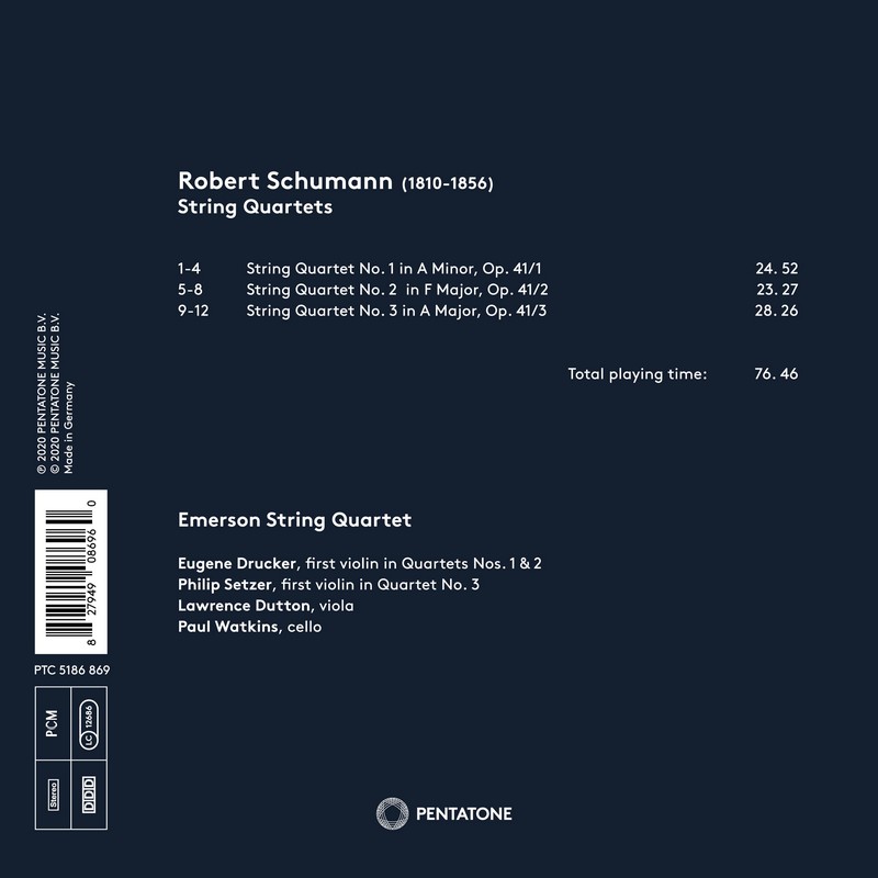 Emerson String Quartet 슈만: 현악 사중주 1-3번 (Schumann: String Quartets Nos. 1-3) 