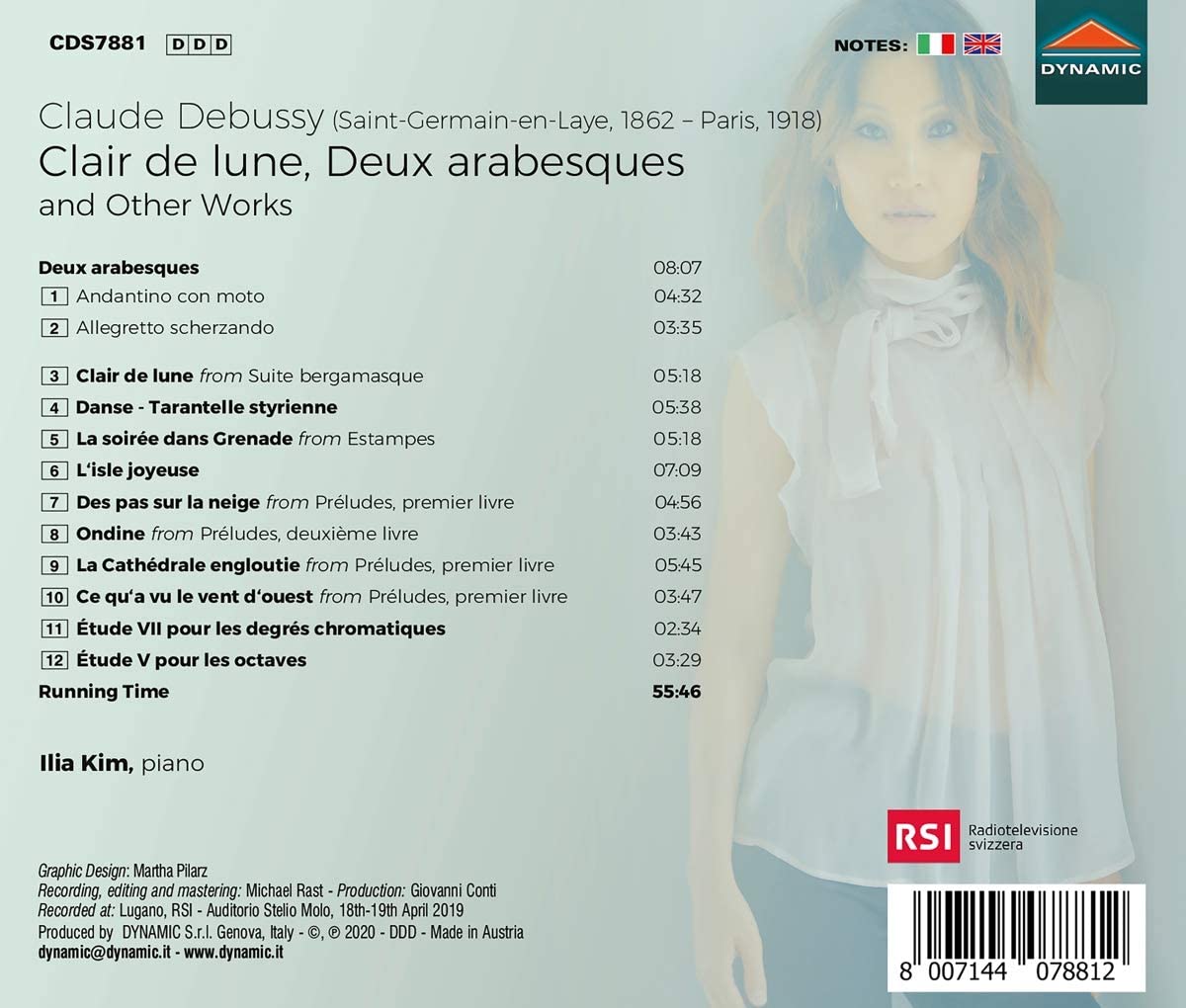 Ilia Kim 드뷔시: 달빛, 두 개의 아라베스크 (Debussy: Clair de Lune, Deux Arabesques & Other Works) 