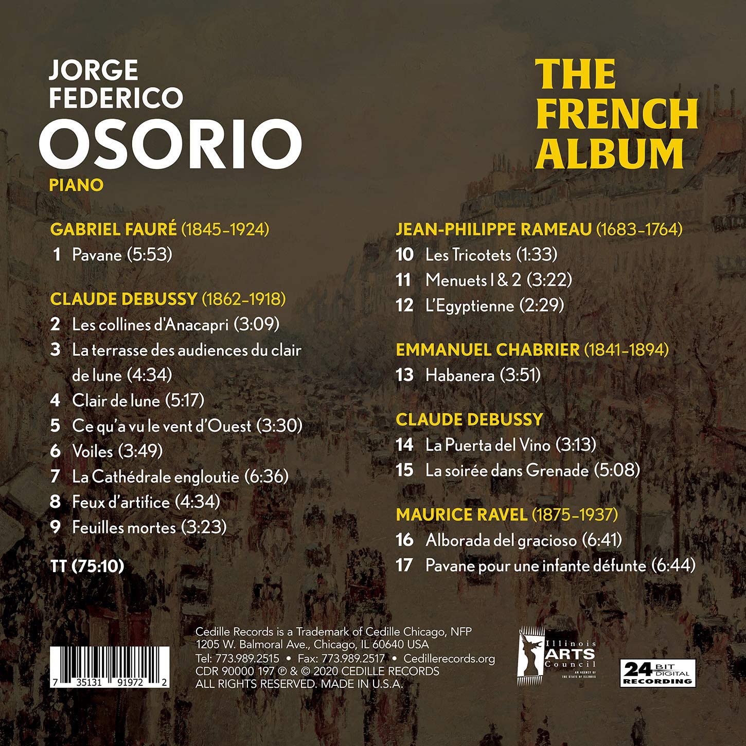 Jorge Federico Osorio 프랑스 피아노 앨범 (The French Album) 