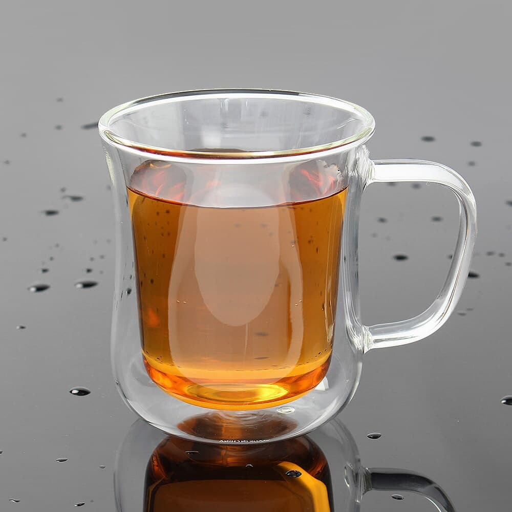 [로하티]벨르 이중유리컵 / 내열유리 홈카페 커피잔