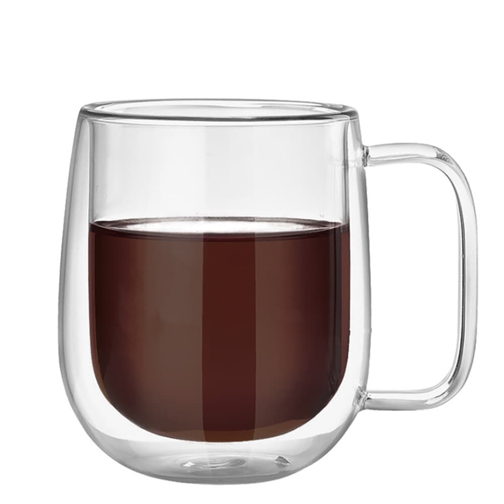 [로하티]감성 이중유리컵 / 홈카페 커피 주스잔