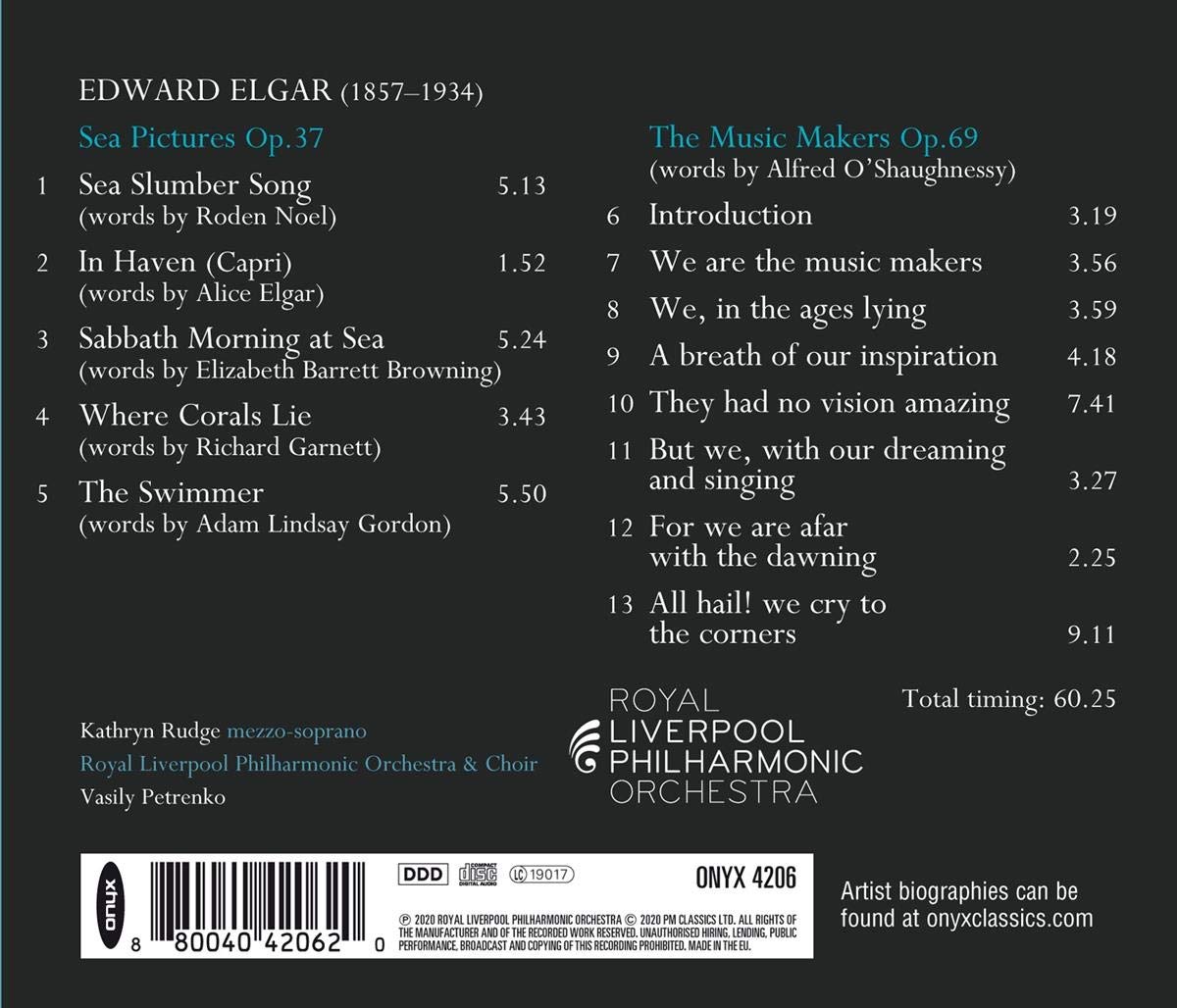 Kathryn Rudge 엘가: '바다 풍경', '뮤직 메이커스' (Elgar: Sea Pictures & The Music Makers) 