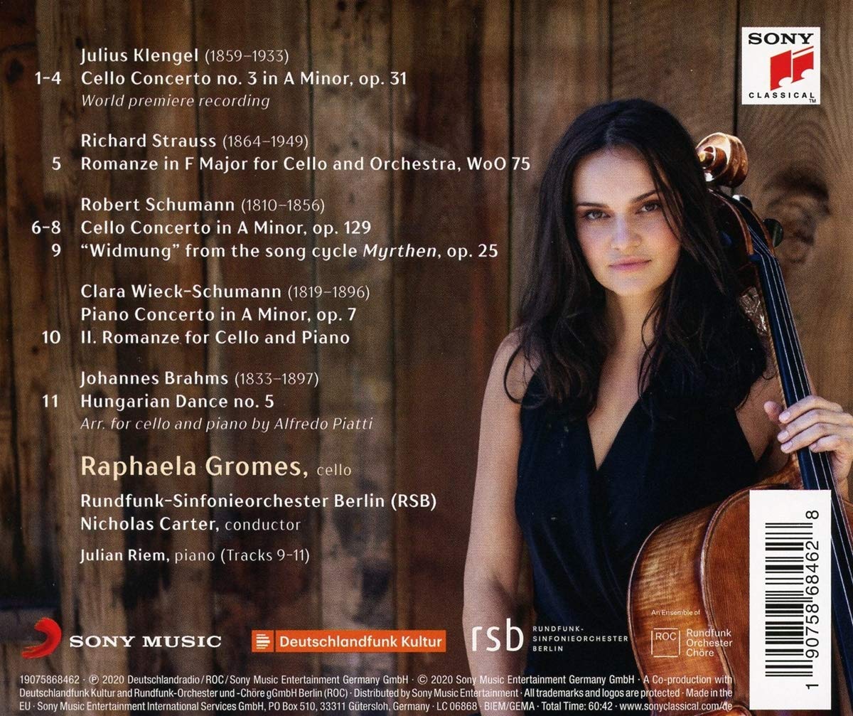 Raphaela Gromes 클렌겔 / 슈만: 첼로 협주곡 (Klengel / Schumann: Romantic Cello Concertos) 