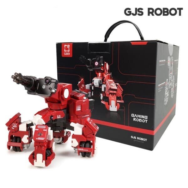 GJS ROBOT 지오 스마트 코딩 무선조종 ai 로봇 GEIO (블루/레드)