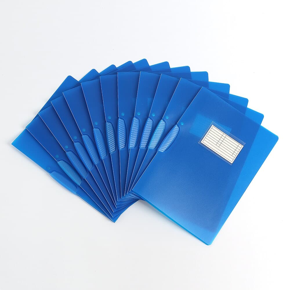 인덱스 클립파일 12p세트(블루)/ A4 파일홀더