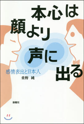 本心は顔より聲に出る 感情表出と日本人