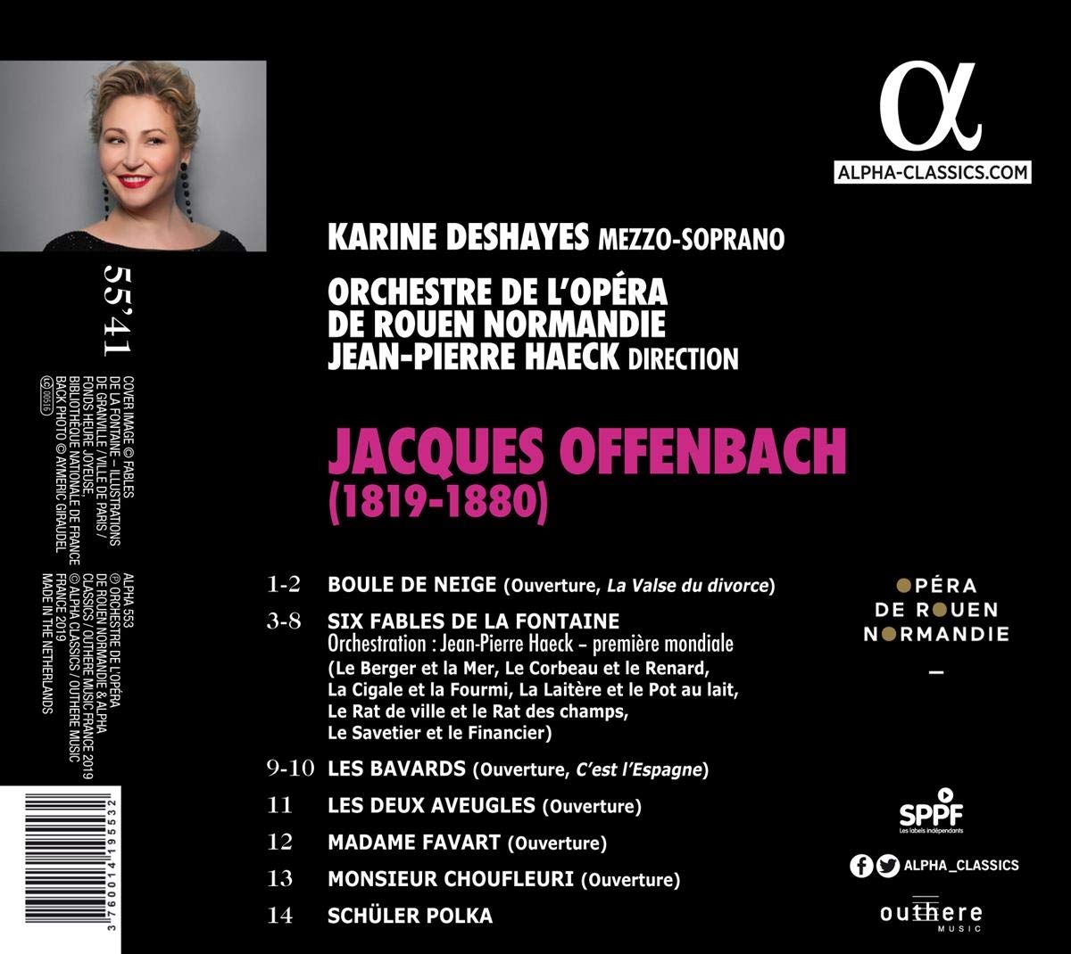 Karine Deshayes 오펜바흐: 라퐁텐의 우화 (Offenbach: Fables de la Fontaine) 