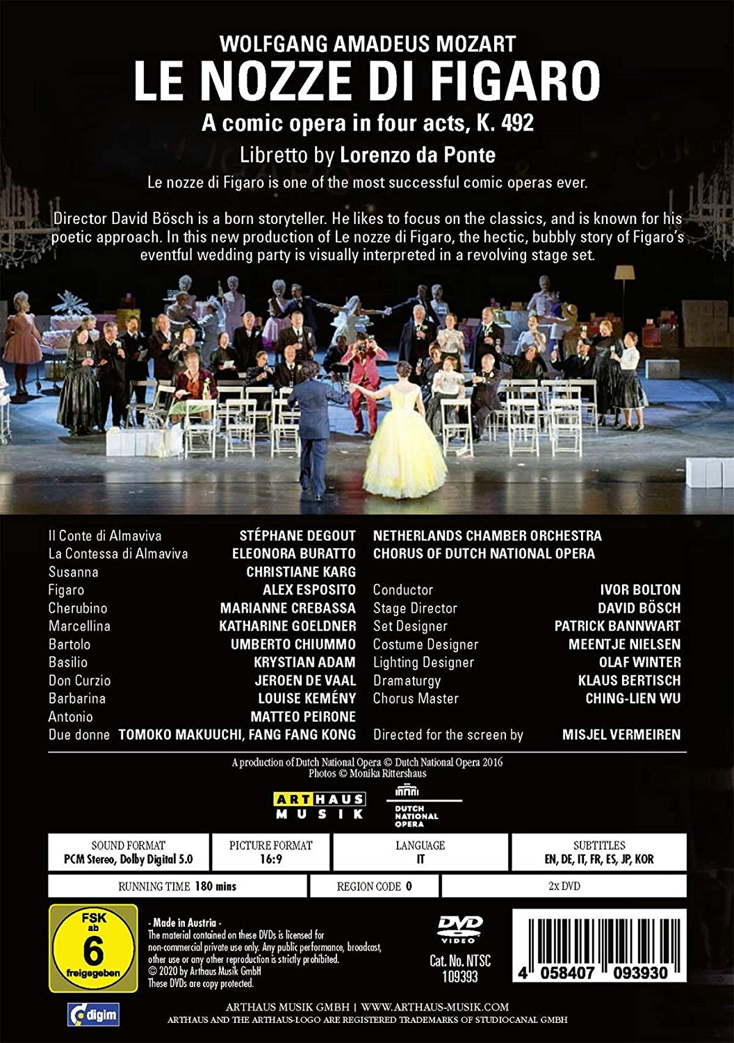 Ivor Bolton 모차르트: 오페라 '피가로의 결혼' (Mozart: Le Nozze di Figaro , K492) 