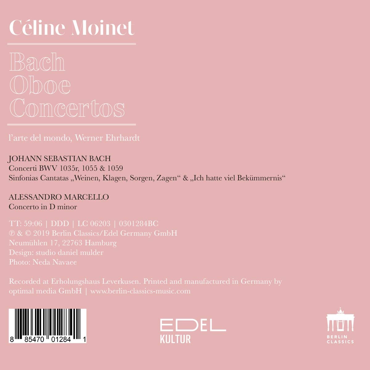 Celine Moinet 바흐 / 마르첼로: 오보에 협주곡 (Bach / Marcello: Oboe Concertos) 