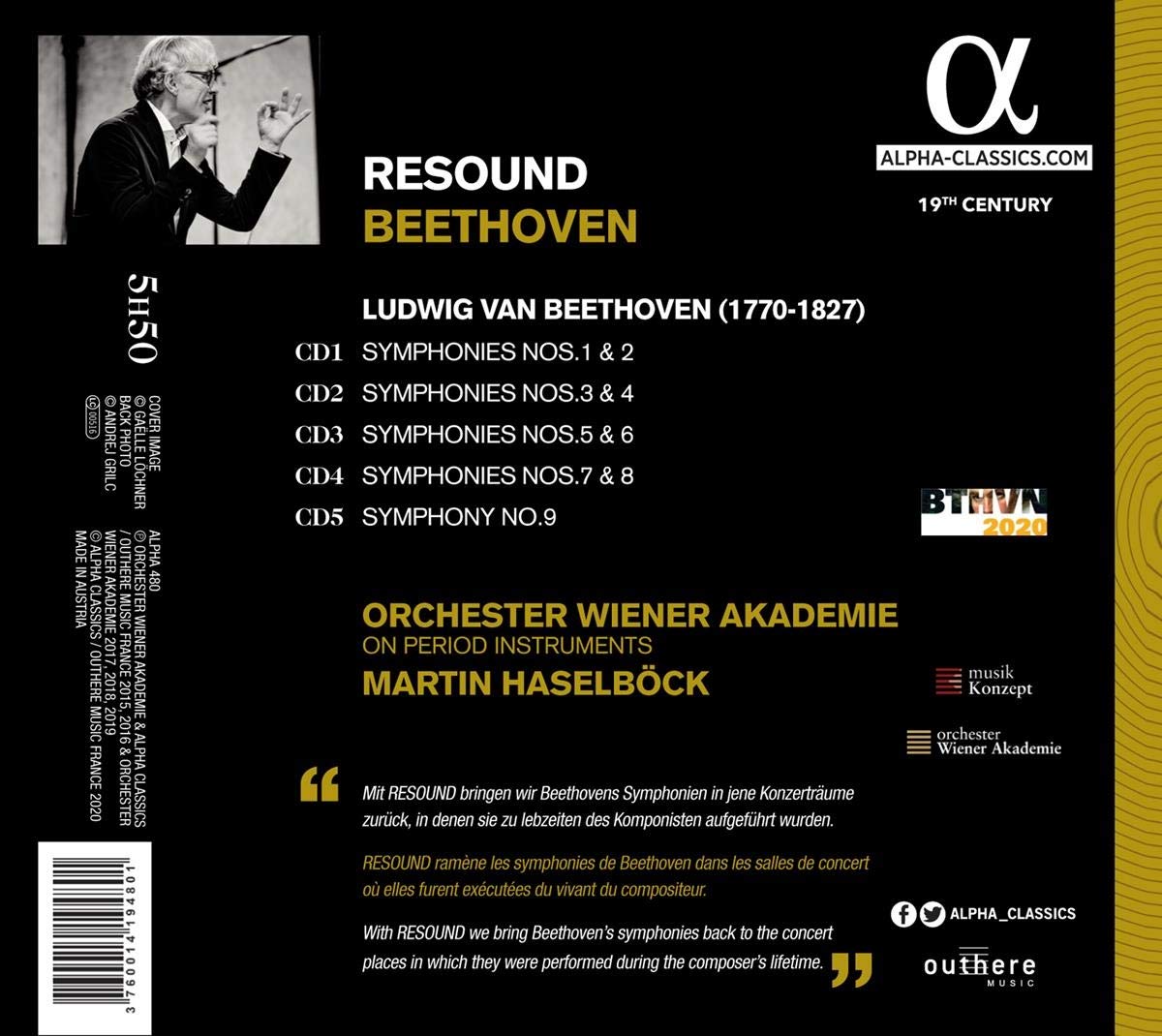 Martin Haselbock 리사운드 베토벤 전집 (Resound Beethoven - Complete Symphonies)