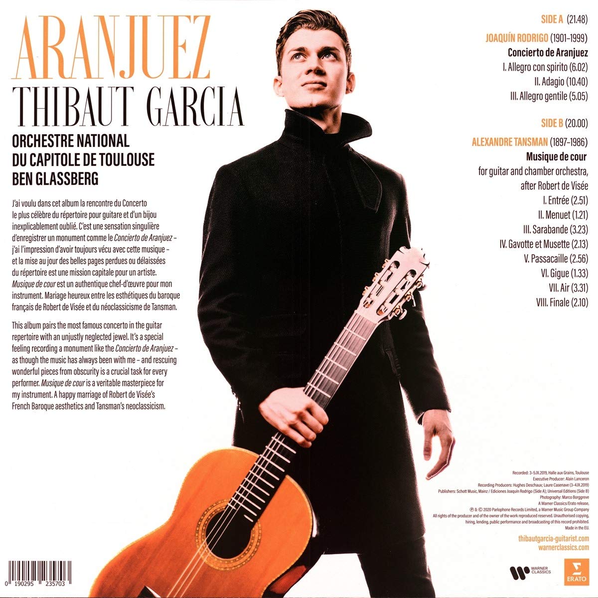 Thibaut Garcia 로드리고: 아랑후에즈 협주곡 - 티보 가르시아 (Rodrigo: Aranjuez) [LP] 