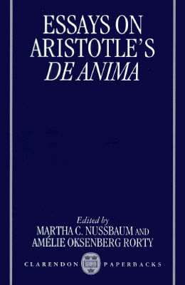 Essays on Aristotle&#39;s de Anima