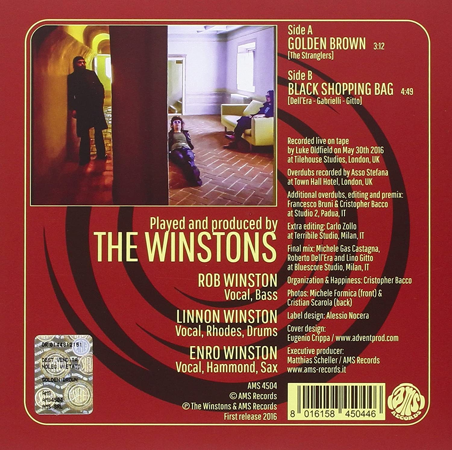 The Winstons (더 윈스톤즈) - Golden Brown/Black Shopping Bag [솔리드 골드 컬러 LP] 