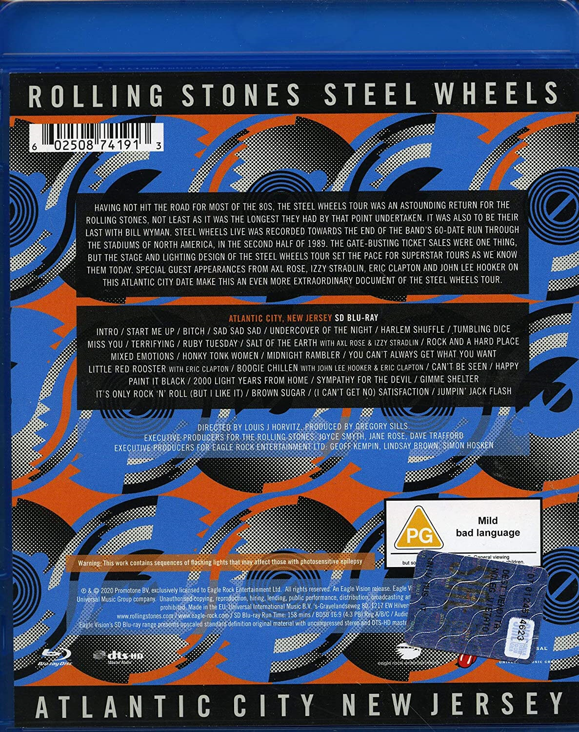 The Rolling Stones (롤링 스톤스) - Steel Wheels Live Atlantic City New Jersey [SD Blu-ray] 