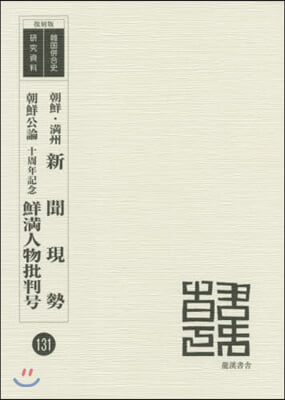 朝鮮.滿州新聞現勢/朝鮮公論十周年記念鮮