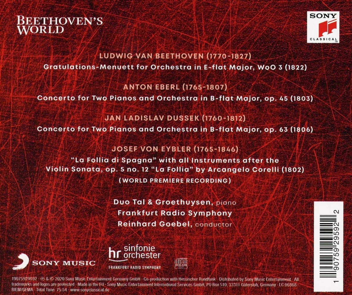 Tal & Groethuysen 에베를 / 두세크: 두대의 피아노를 위한 협주곡 (Beethoven's World - Eberl, Dussek: Concertos for 2 Pianos) 