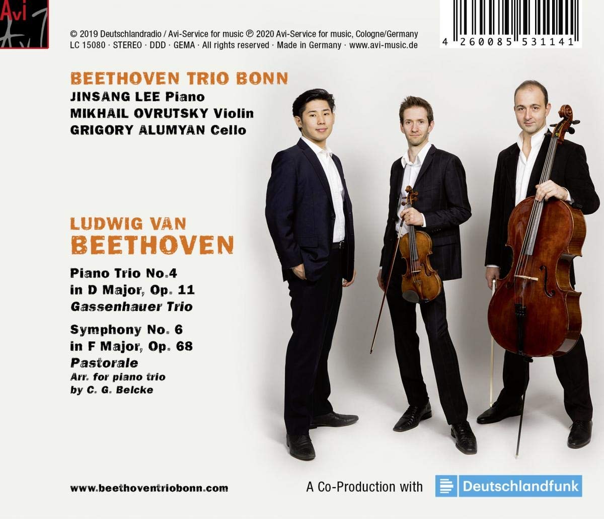 Beethoven Trio Bonn 베토벤: 피아노 3중주 4번, 교향곡 6번 [피아노 3중주 버전] - 베토벤 트리오 본   