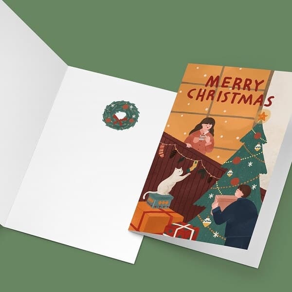 [크리스마스카드] MERRY CHRISTMAS 캘리그라피카드