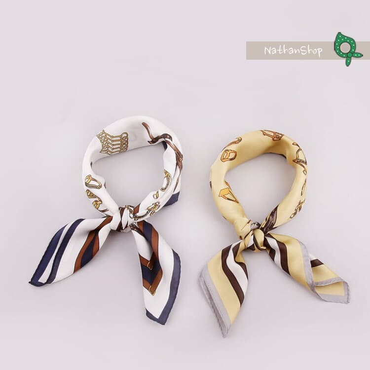 나단샵 새들2F 실키 쁘띠 스카프 20pp40 /미니 사각