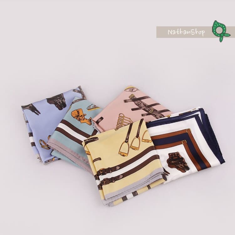 나단샵 새들2F 실키 쁘띠 스카프 20pp40 /미니 사각