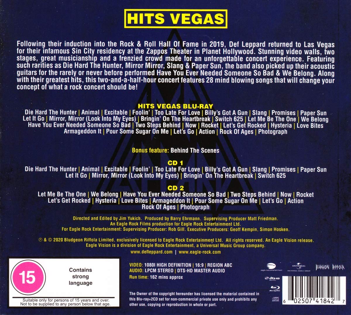 Def Leppard (데프 레퍼드) - Hits Vegas : Live At Planet Hollywood 