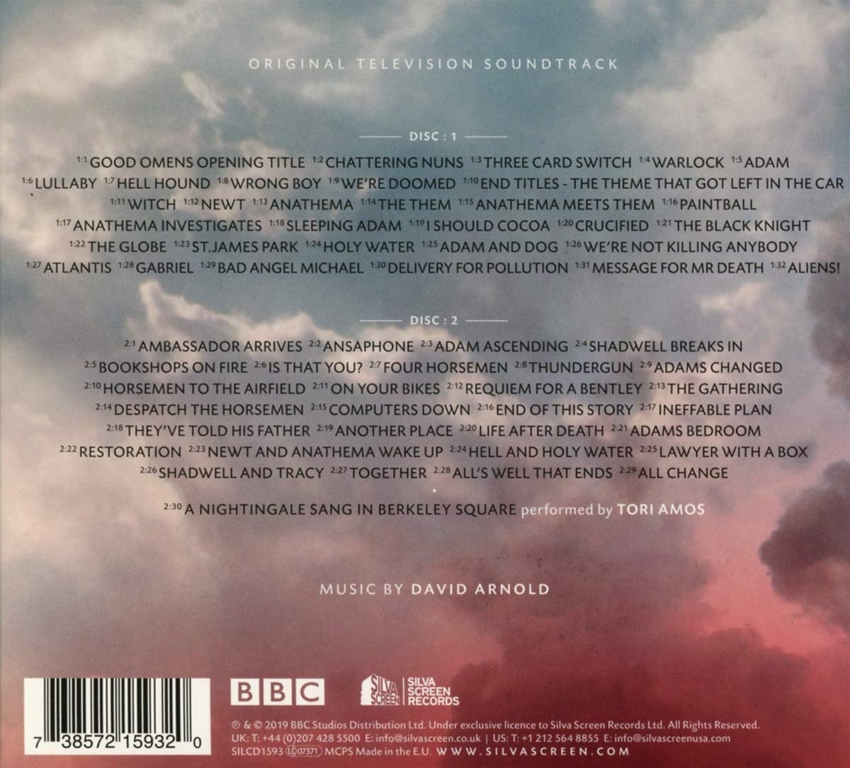 BBC/아마존 스튜디오 공동제작 '멋진 징조들' 드라마 음악 (Good Omens OST by David Arnold & Tori Amos 데이비드 아널드 & 토리 에이머스) 