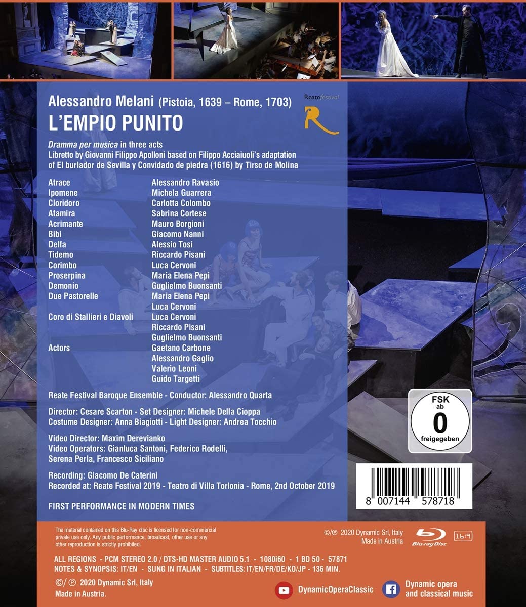Alessandro Ravasio 알레산드로 멜라니: 오페라 '악당 처단' (Alessandro Melani: L'Empio Punito) 