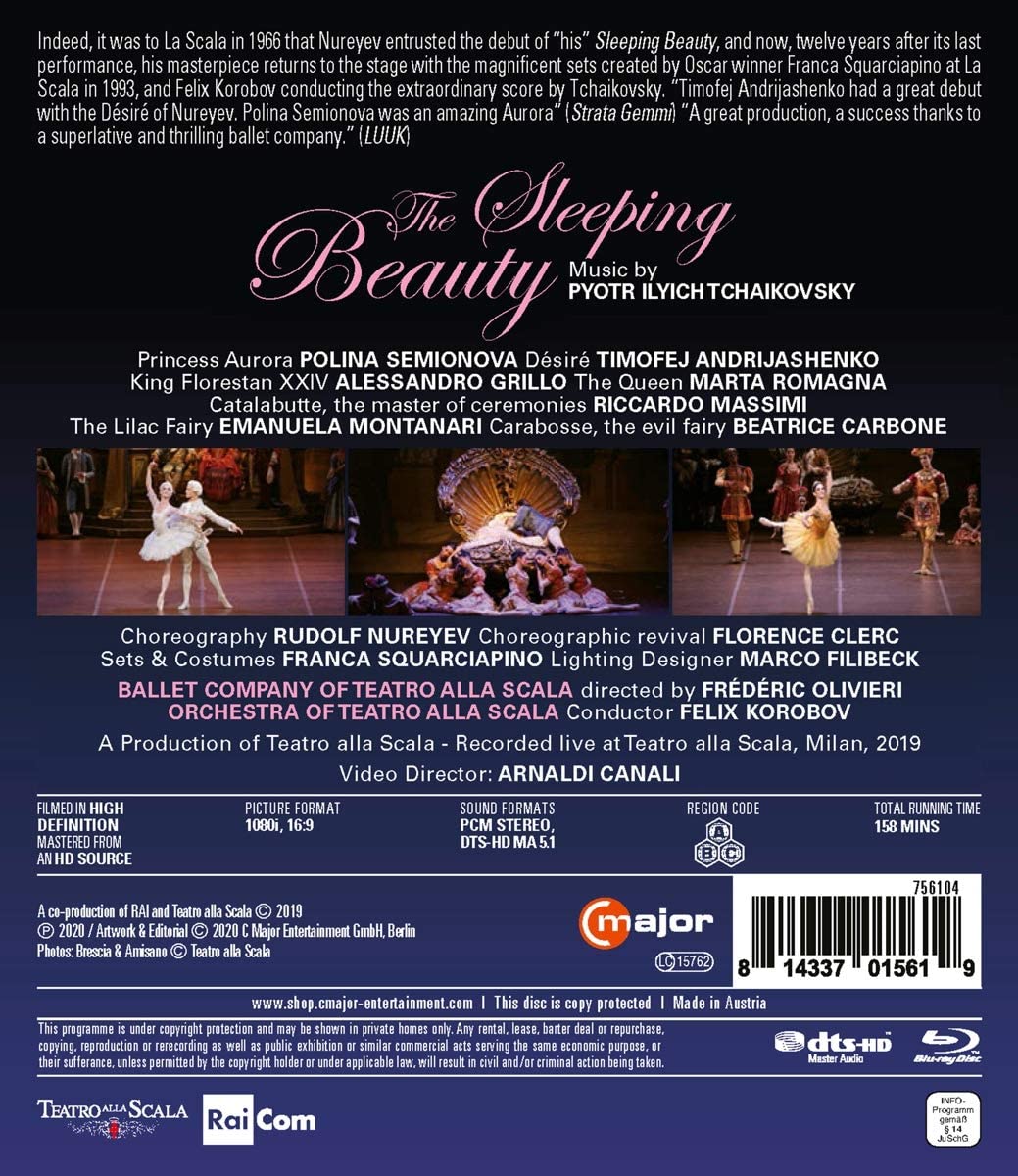 Ballet Company of Teatro alla Scala 차이코프스키-누레예프: 잠자는 미녀 (Tchaikovsky-Rudolf Nurejev: The Sleeping Beauty) 