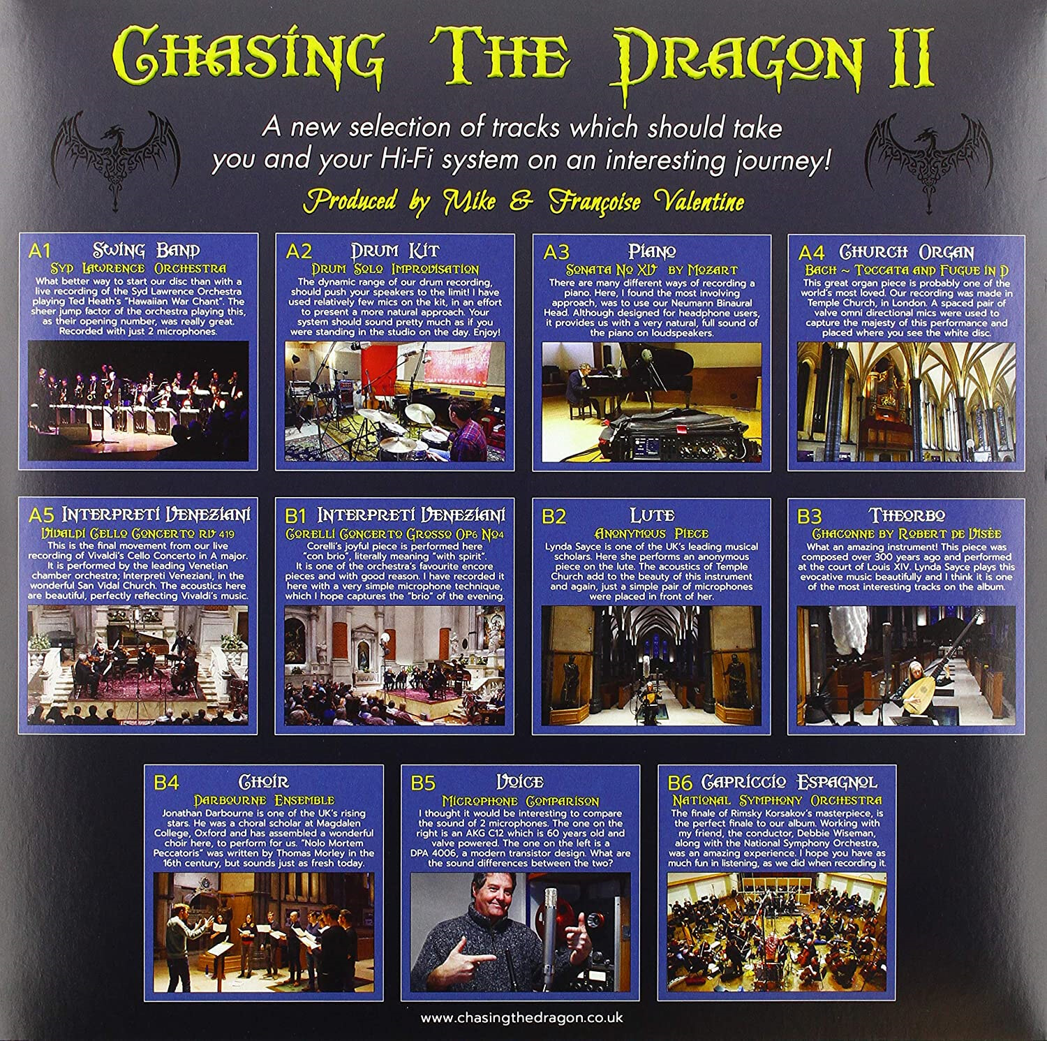 체이싱 더 드래곤 레이블 오디오파일용 데모 및 테스트 2집 (Chasing The Dragon II) [LP] 