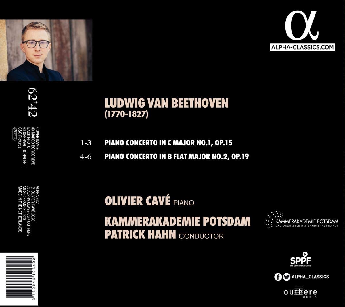 Olivier Cave 베토벤: 피아노 협주곡 1, 2번 (Beethoven: Piano Concertos Op.15, Op.19) 
