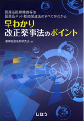 早わかり 改正藥事法のポイント