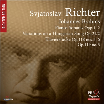 Sviatoslav Richter 브람스 : 피아노 소나타 (Brahms: Piano Works) 스비아토슬라프 리히터