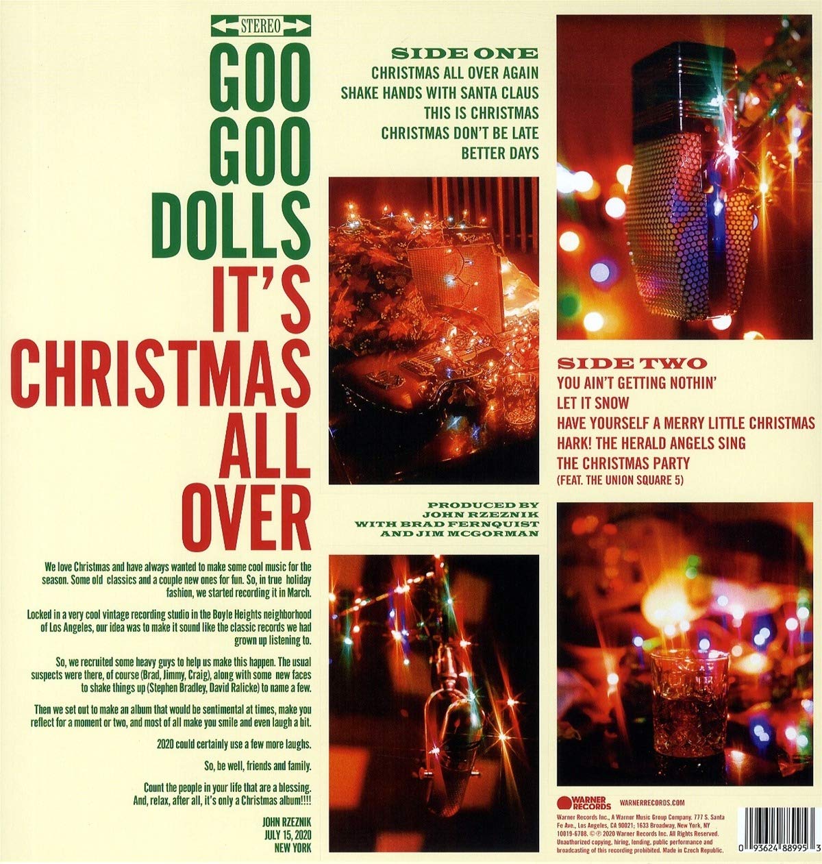 Goo Goo Dolls (구 구 돌스) - It's Christmas All Over [LP]