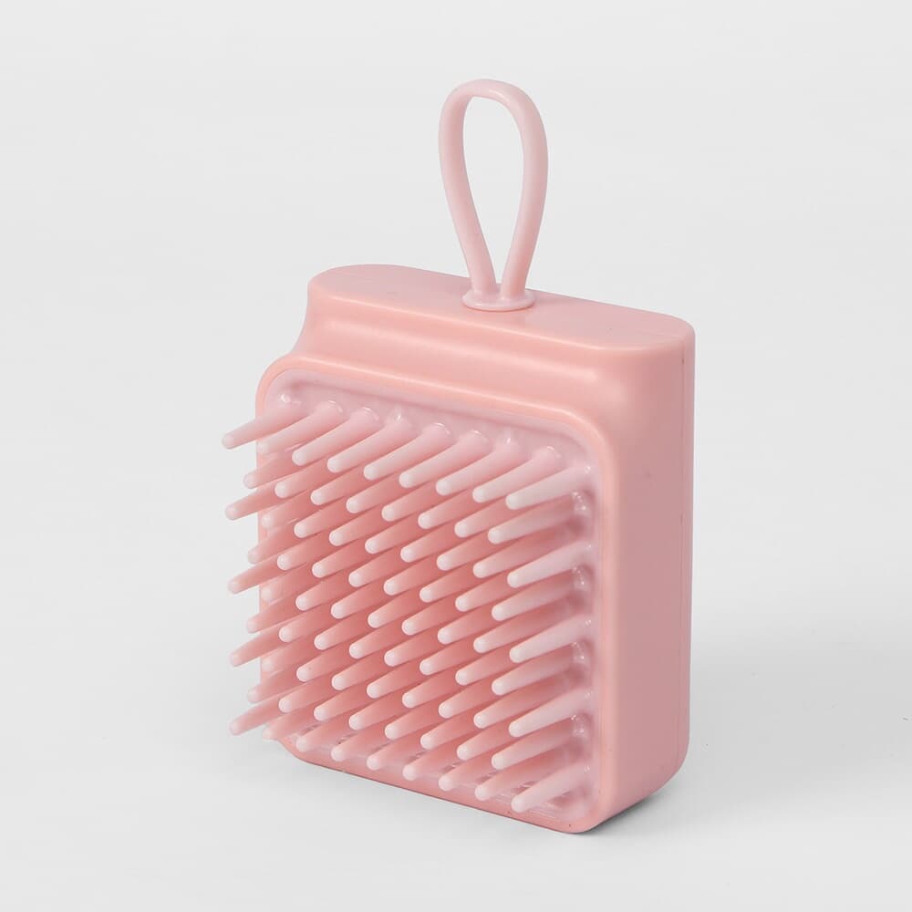 자극없는 실리콘 샴푸브러쉬 케어 두피마사지(핑크)