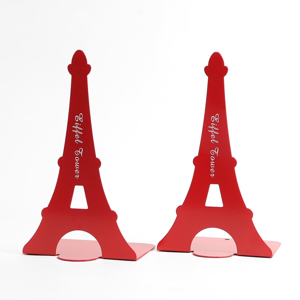 에펠탑 북엔드 2p세트(레드) L자형 책고정 책꽂이