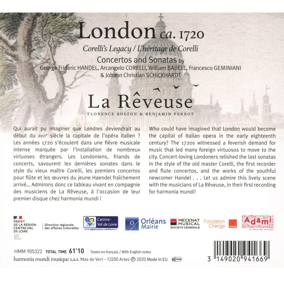 La Reveuse 런던 1720년경 - 코렐리의 유산 (London Circa 1720: Corelli's Legacy) 